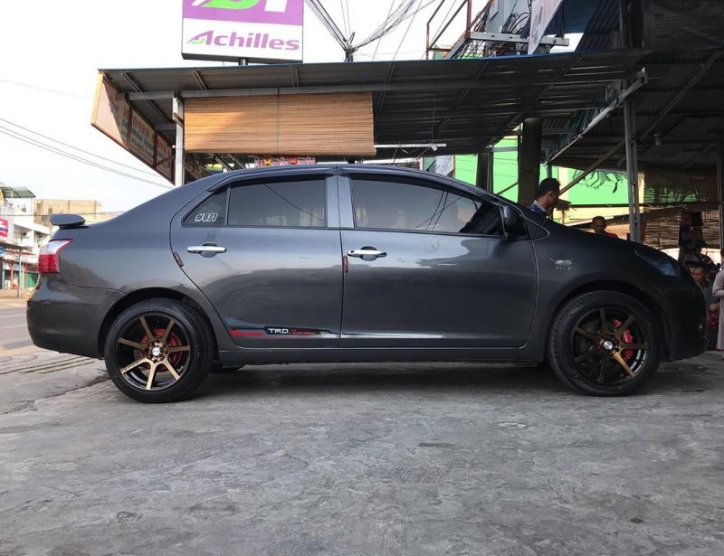 Toyota Vios On ADV7 16x7.0/8.5 8x100/114.3 By JF Luxury Wheels
