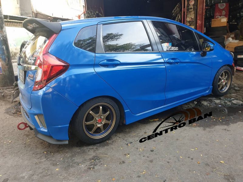 Honda Jazz On SA90 Bronze+Blue Lettering 16x7.0 4x100 +38